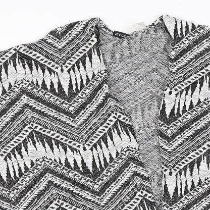 Preloved Divided Womens Black Geometric  Wrap Jumper Size M - Detail