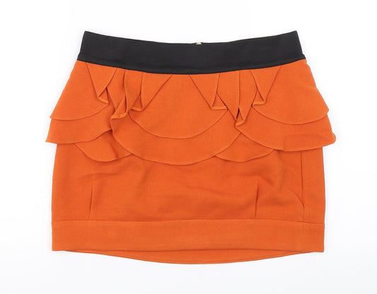 River Island Womens Orange   Mini Skirt Size 8