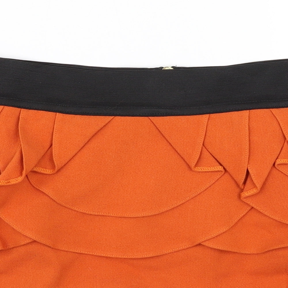 River Island Womens Orange   Mini Skirt Size 8