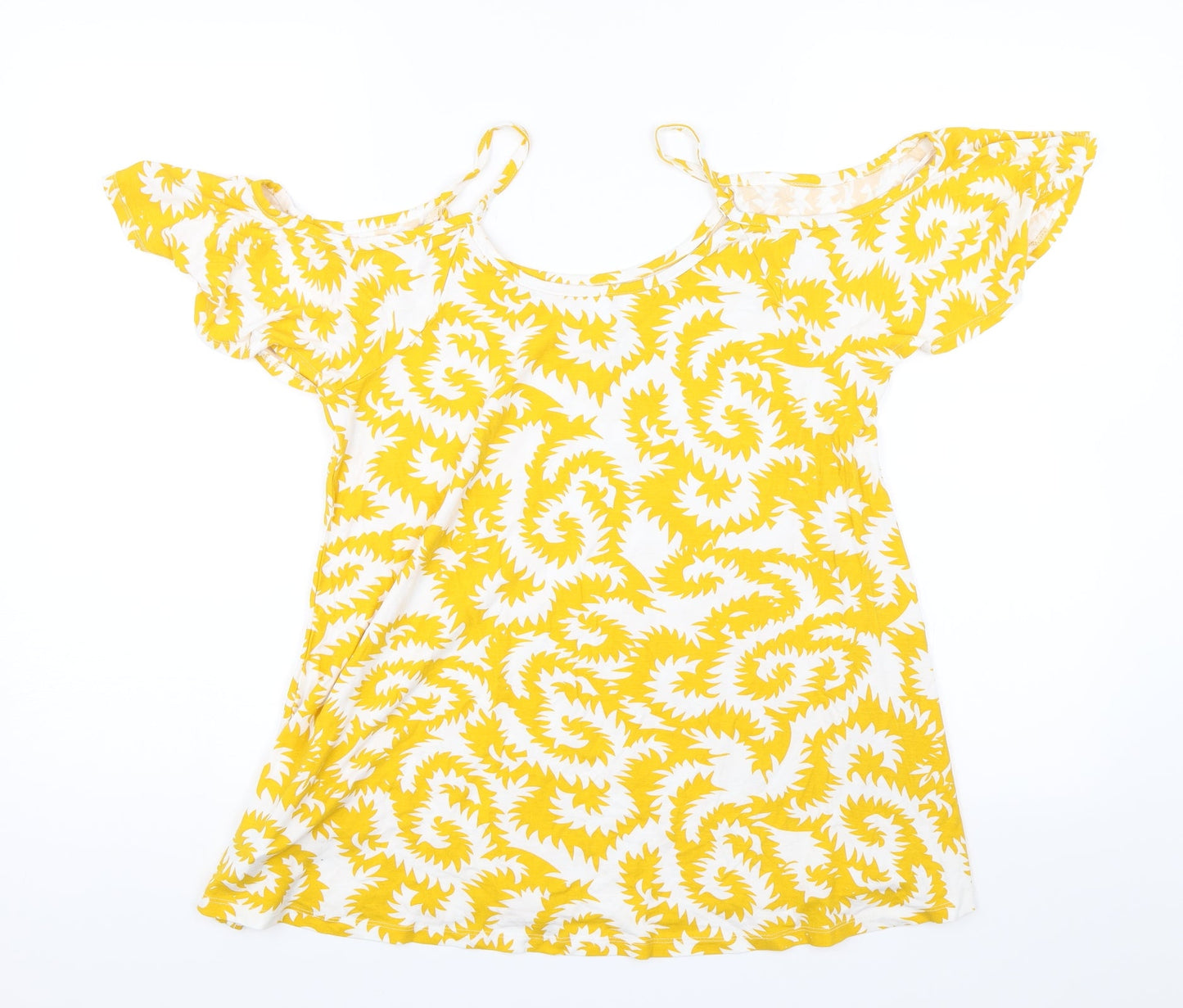 Rainbow Womens Yellow   Basic Blouse Size M