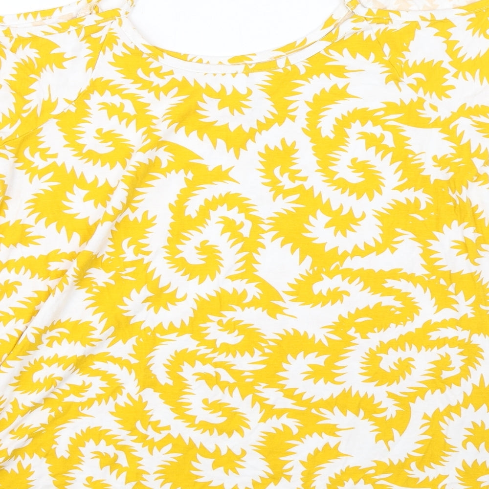 Rainbow Womens Yellow   Basic Blouse Size M
