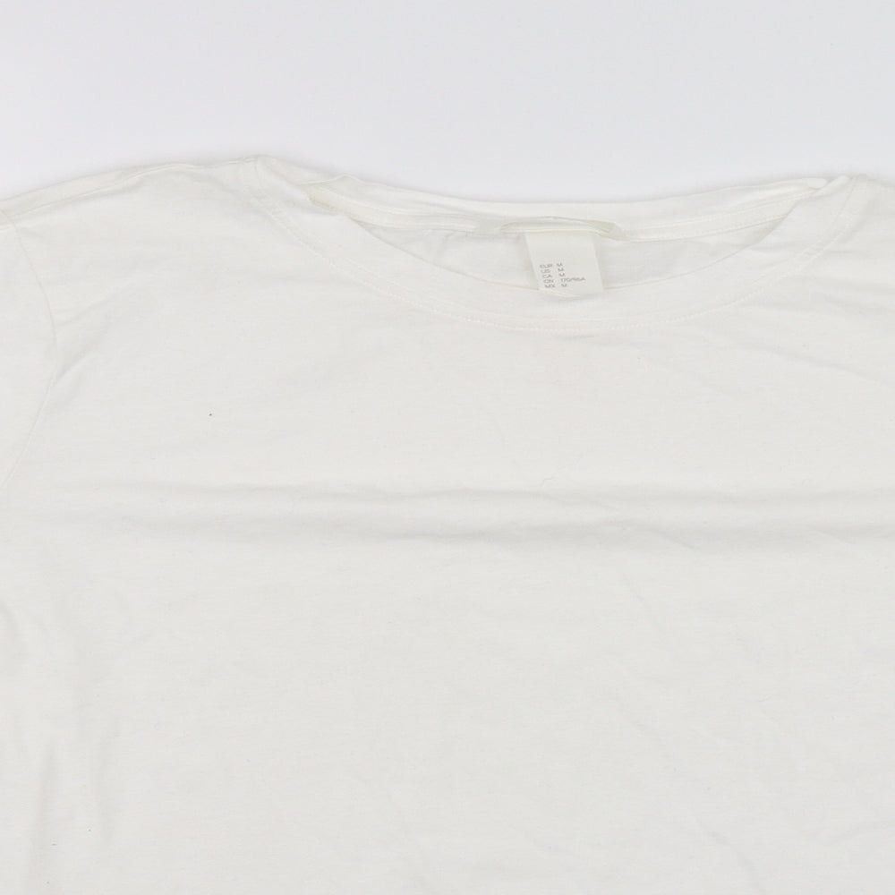 H&M Womens White   Basic Blouse Size M