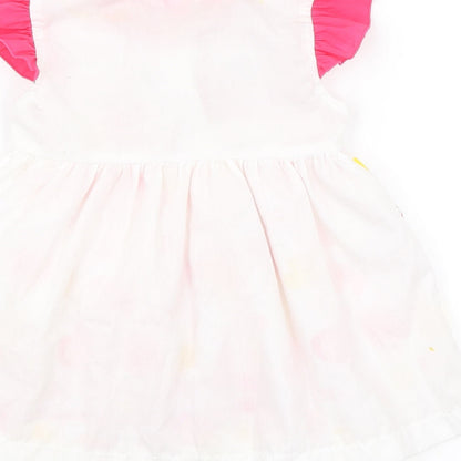 Brand and care label for Baby C Baby Pink Shift, size 12-18, Months - Hearts
