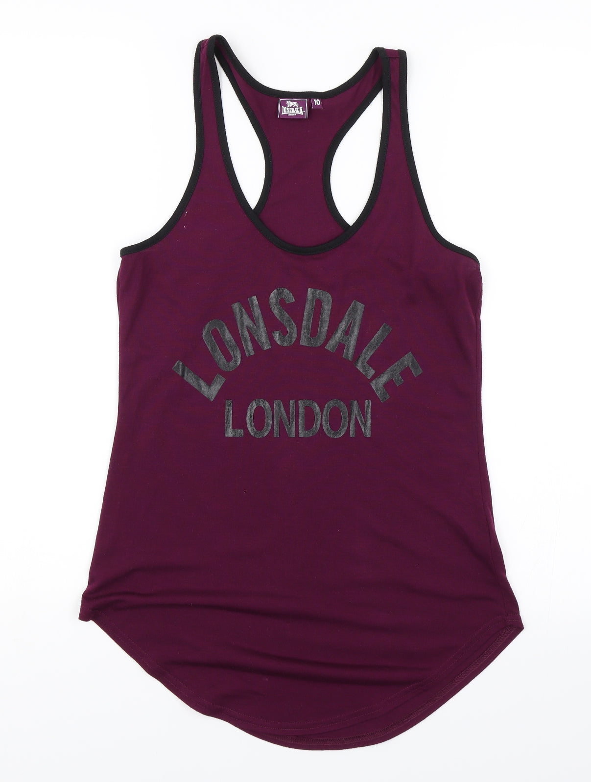 Lonsdale Womens Purple   Basic Tank Size 10