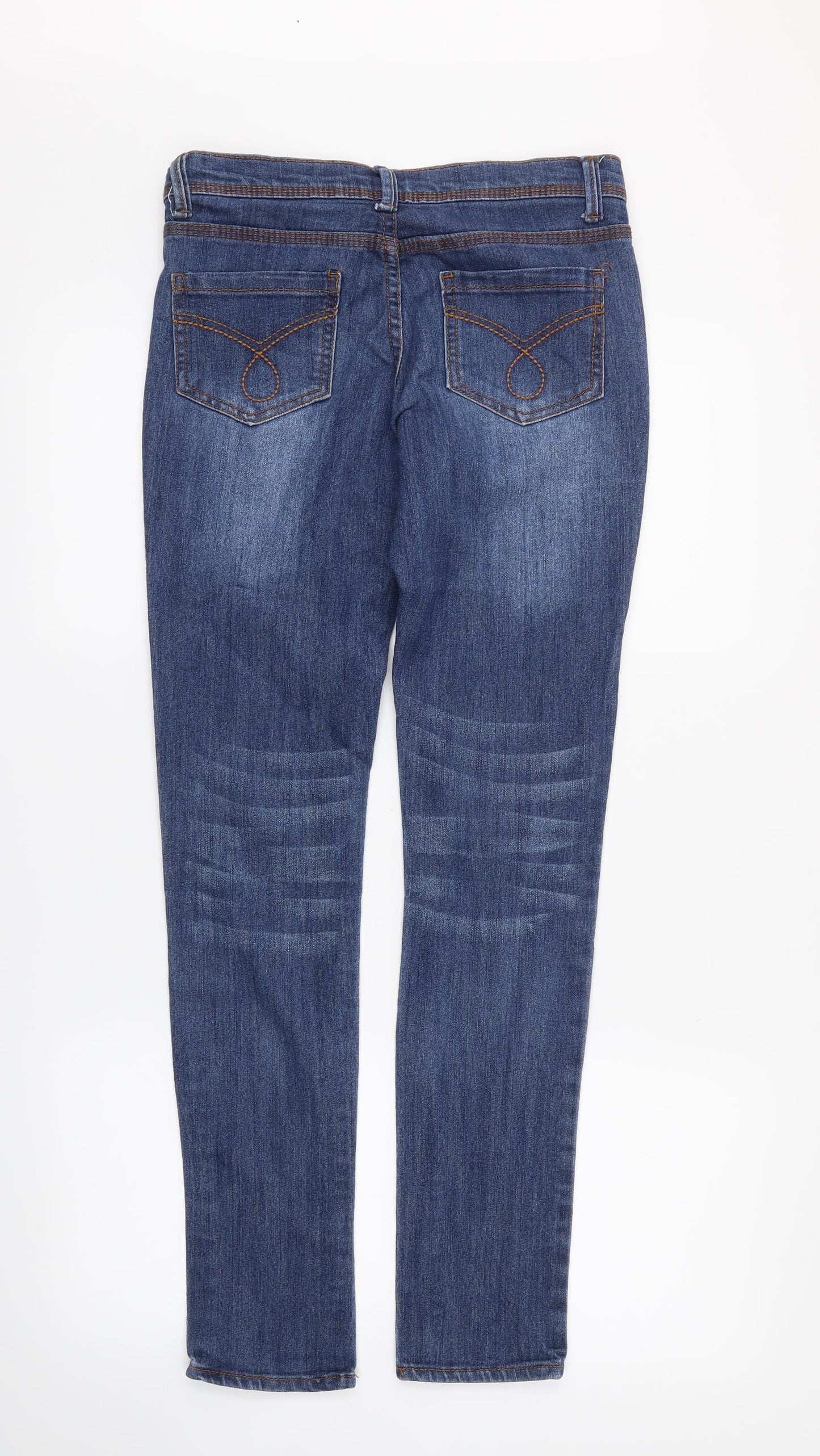 DENIMco Womens Blue   Straight Jeans Size 6 L27 in