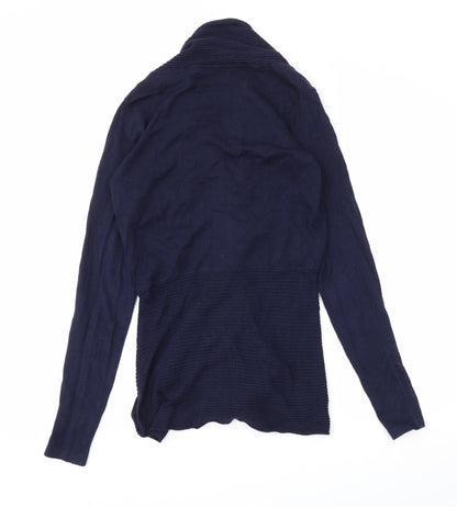 Next Womens Blue   Wrap Jumper Size 8