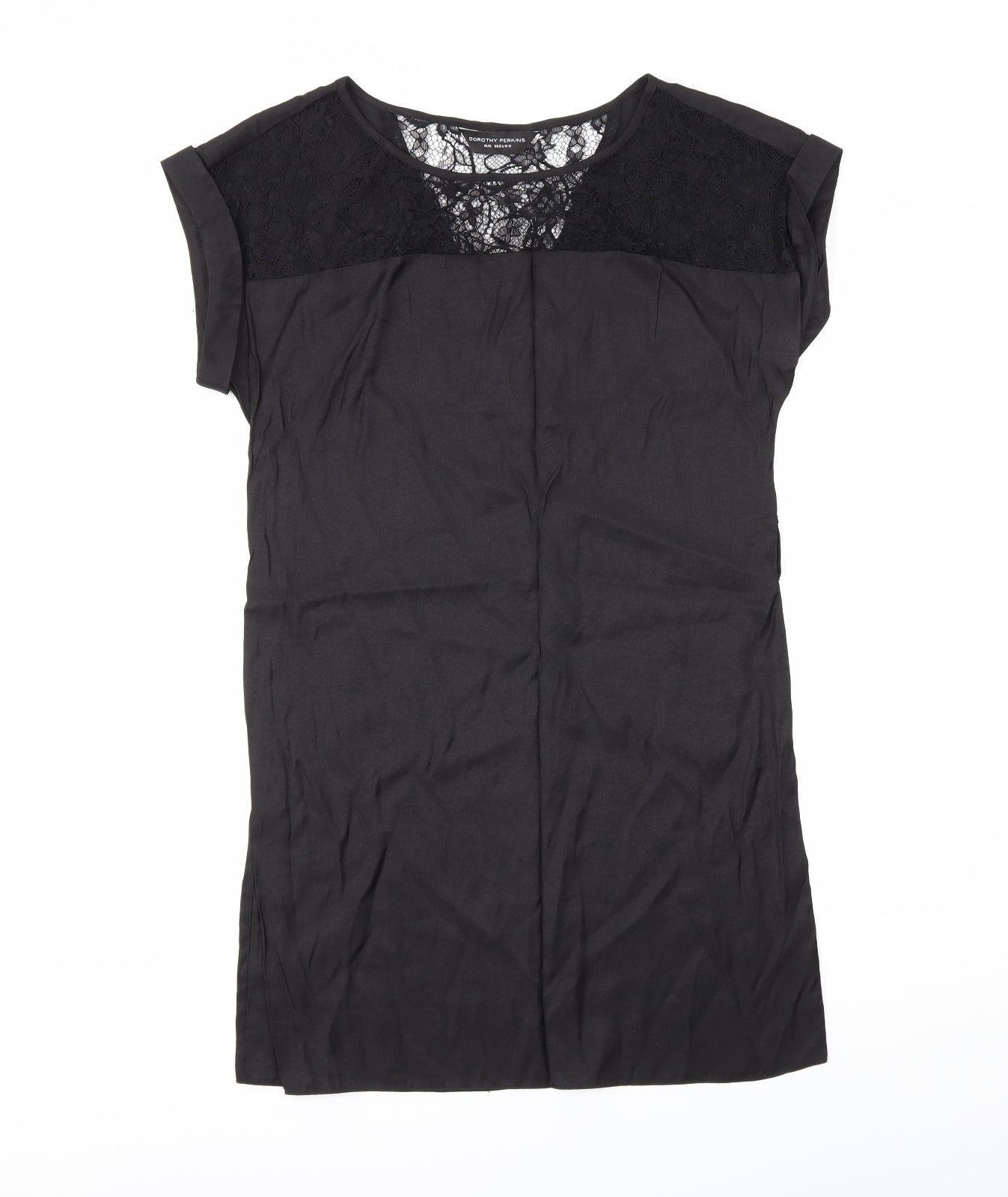 Dorothy Perkins Womens Black   Basic Blouse Size 8