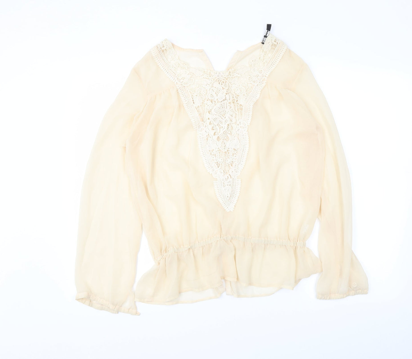 TFNC Womens Beige   Basic Blouse Size S