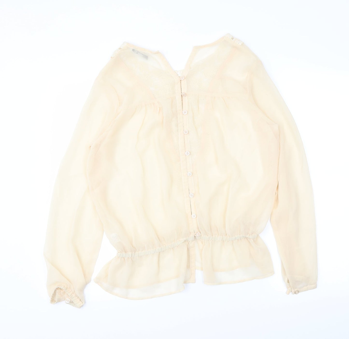 TFNC Womens Beige   Basic Blouse Size S