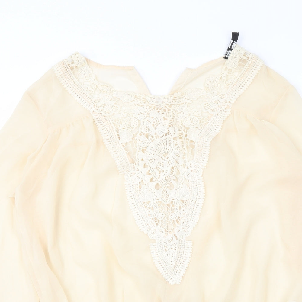 TFNC Womens Beige   Basic Blouse Size S