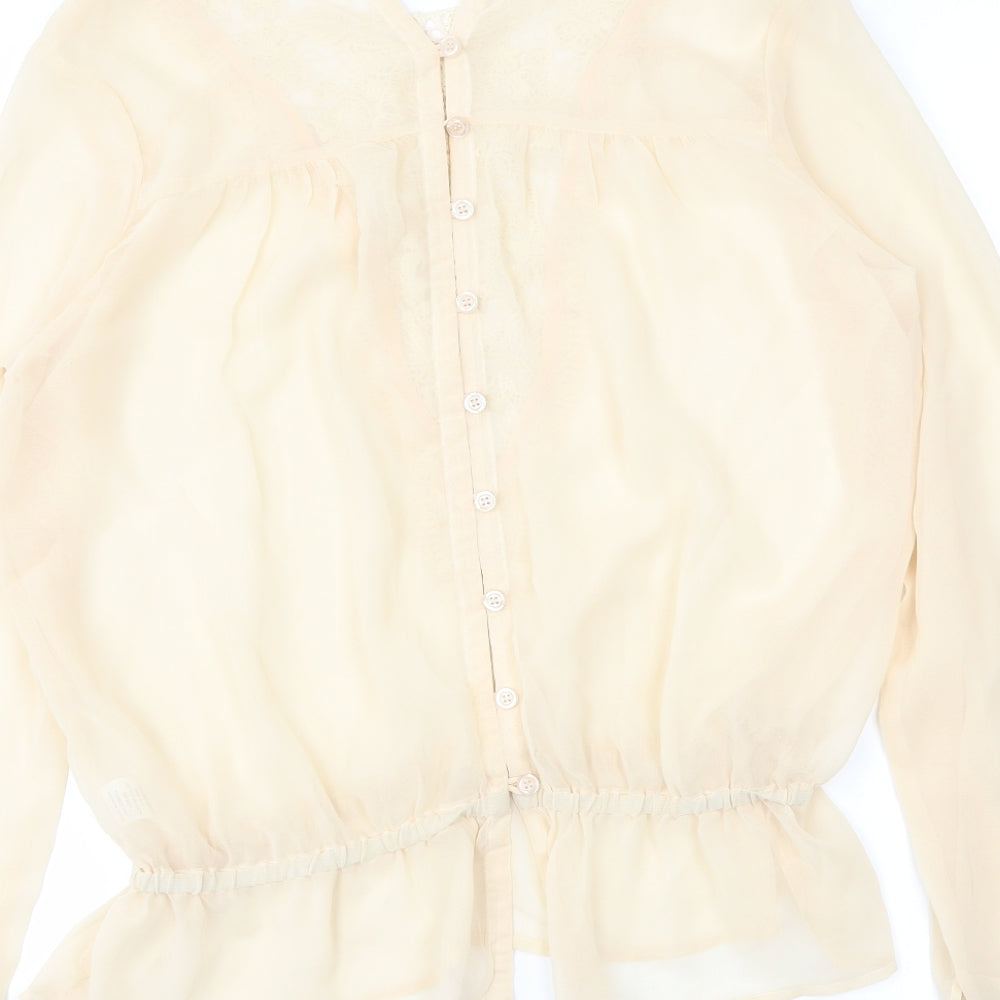 TFNC Womens Beige   Basic Blouse Size S