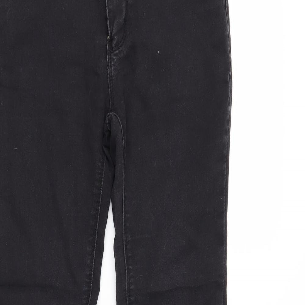 DENIMCO Womens Black  Denim Skinny Jeans Size 6 L29 in