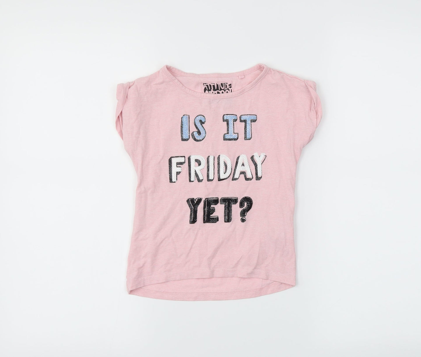 TU Girls Pink   Basic T-Shirt Size 5 Years