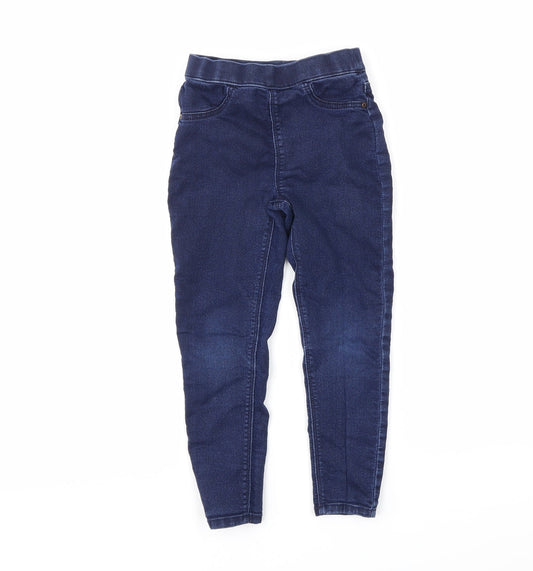 Preworn Girls Blue  Denim Jegging Jeans Size 5 Years