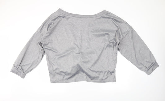 SheIn Womens Grey   Pullover Sweatshirt Size 4XL