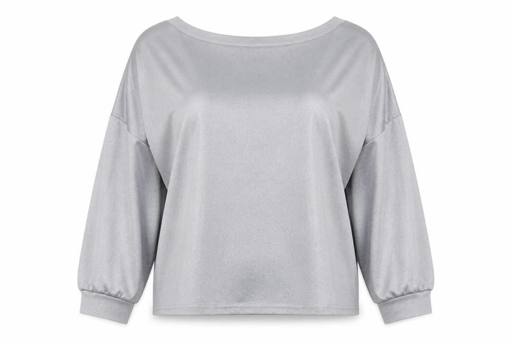 SheIn Womens Grey   Pullover Sweatshirt Size 4XL