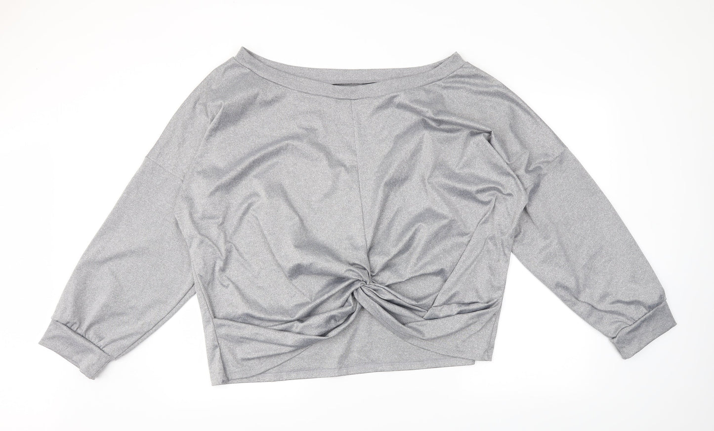 SheIn Womens Grey   Pullover Sweatshirt Size 4XL