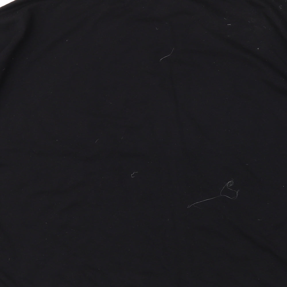Preworn Womens Black   Cropped T-Shirt Size 4XL