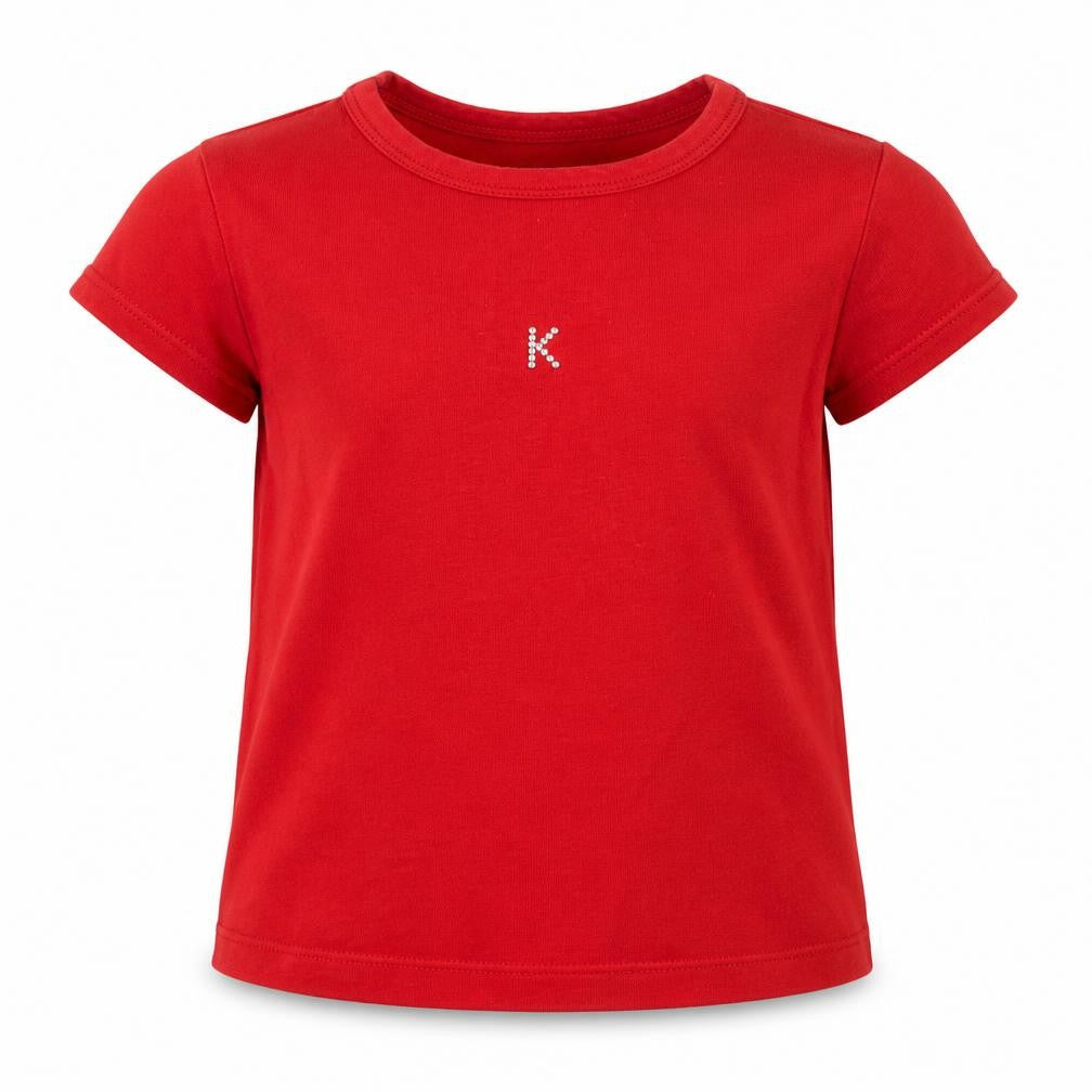 Karpi Girls Red   Basic T-Shirt Size 4 Years