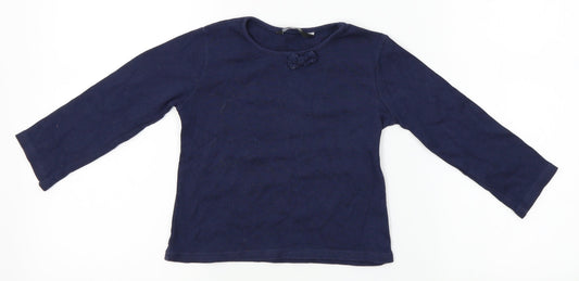 George Girls Black   Basic T-Shirt Size 2-3 Years