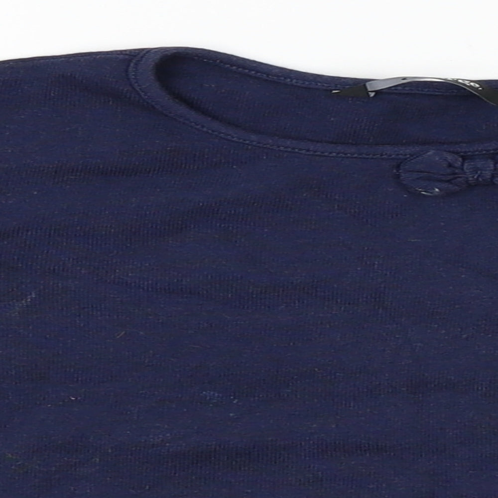 George Girls Black   Basic T-Shirt Size 2-3 Years