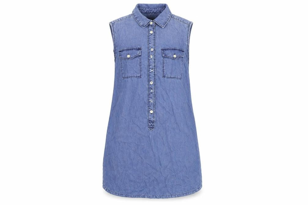 Denim CO Womens Blue  Denim A-Line  Size 8