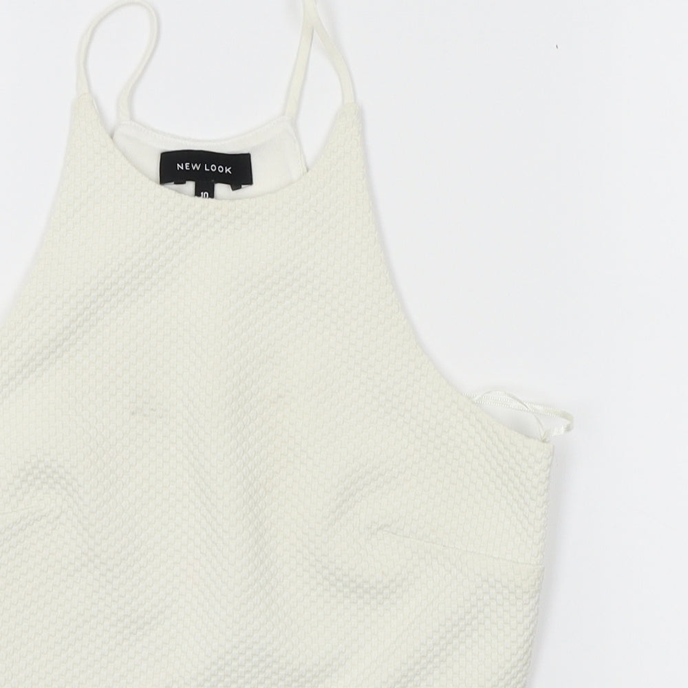 New Look Womens White   Basic Blouse Size 10