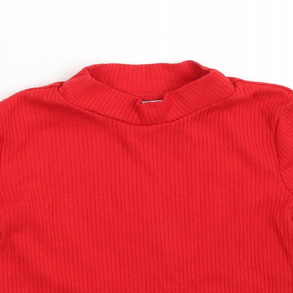 F&F Girls Red   Pullover Jumper Size 2-3 Years