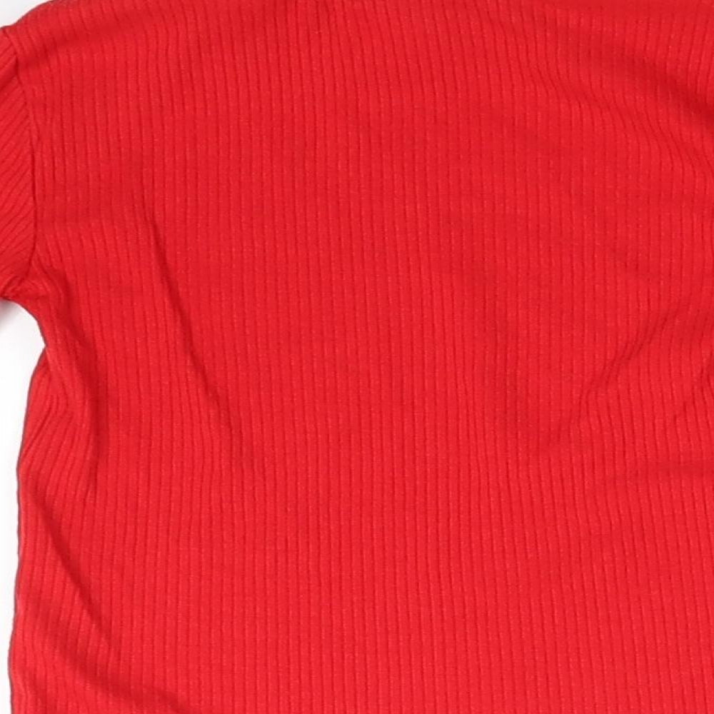 F&F Girls Red   Pullover Jumper Size 2-3 Years