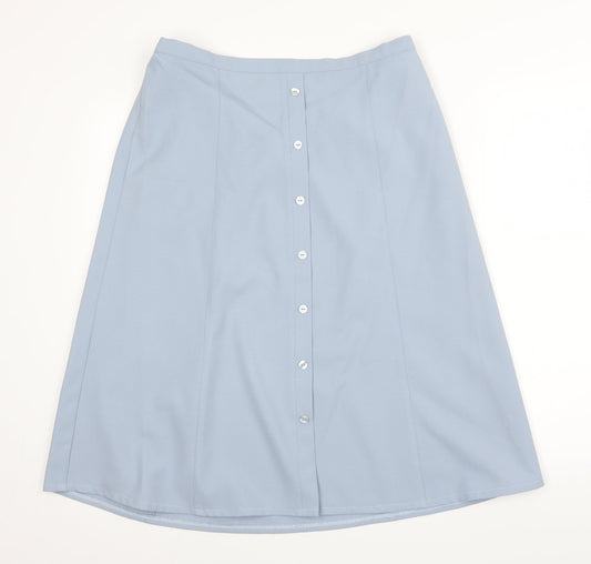 Preworn Womens Blue   A-Line Skirt Size 32 in