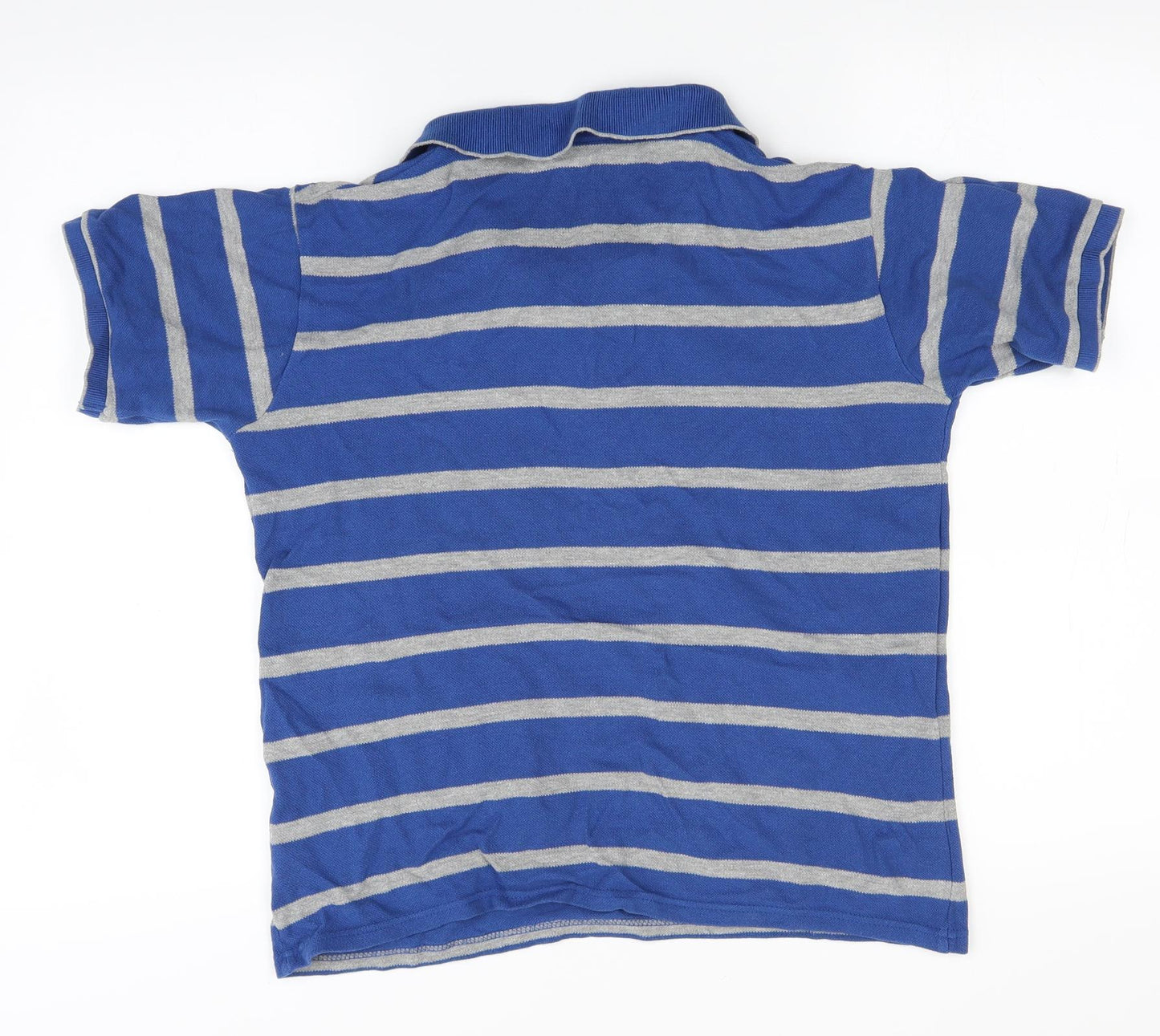 Rebel Boys Blue Striped  Basic Polo Size 12-13 Years