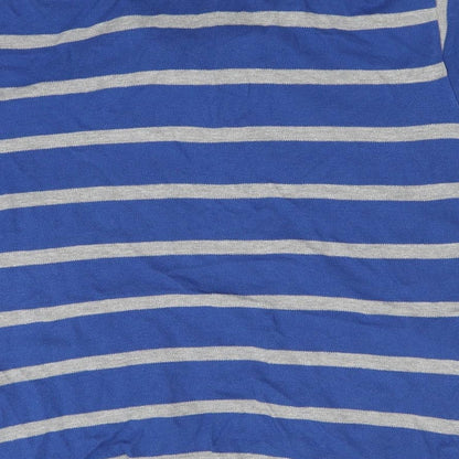 Rebel Boys Blue Striped  Basic Polo Size 12-13 Years