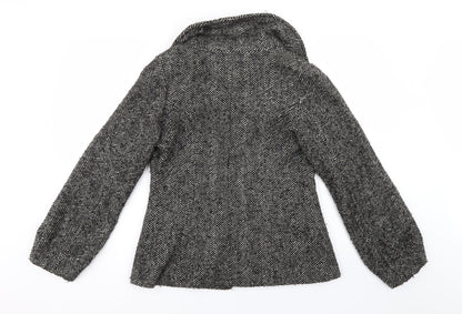 Preloved H&M Womens Grey   Jacket  Size 6 - Back