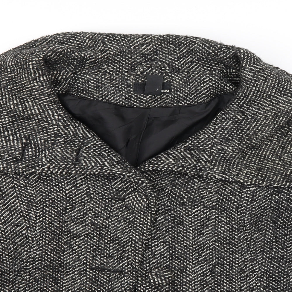 H&M Womens Grey   Jacket  Size 6