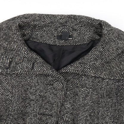 Preloved H&M Womens Grey   Jacket  Size 6 - Detail