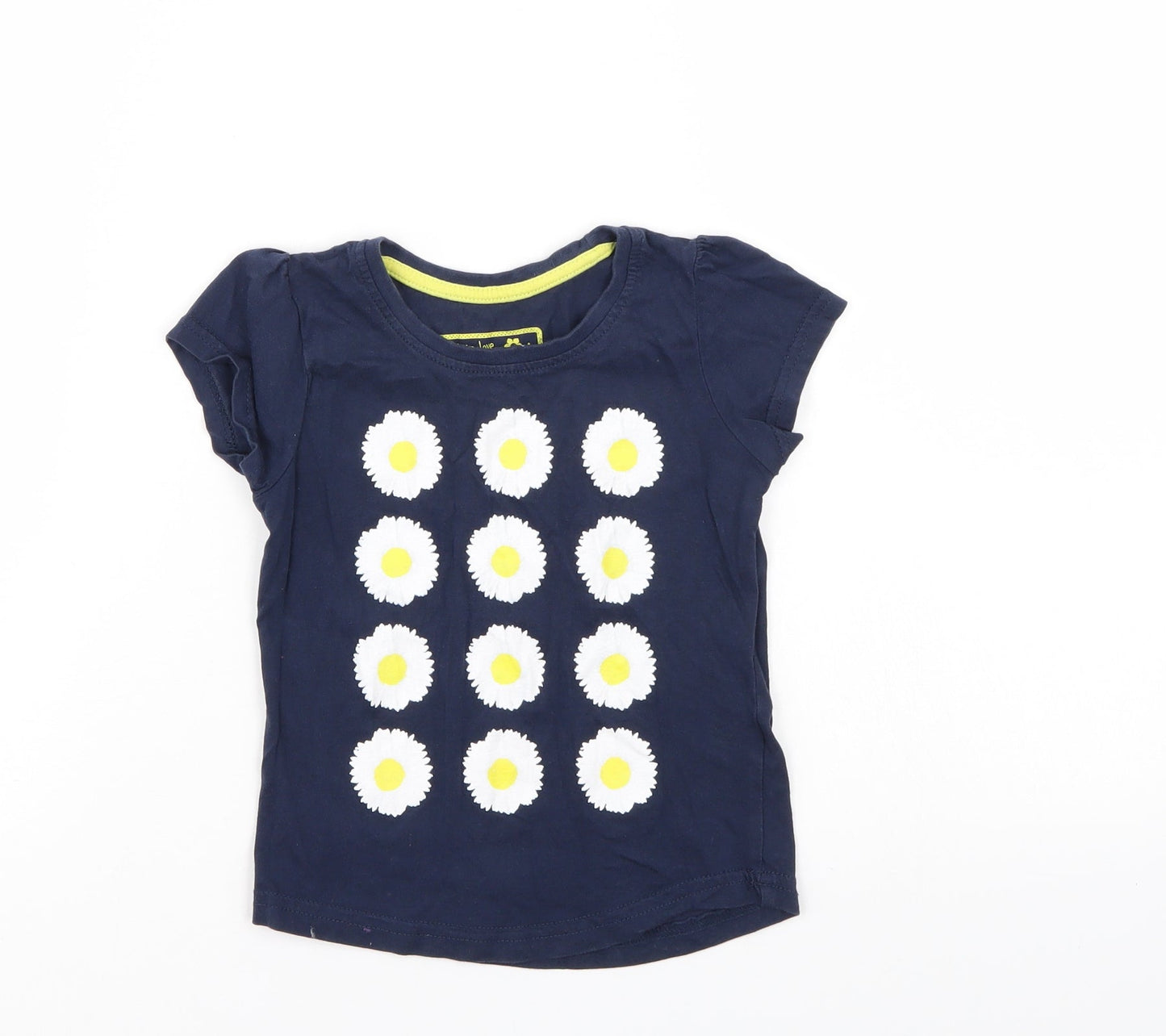 Young Dimention Girls Blue   Basic T-Shirt Size 3-4 Years