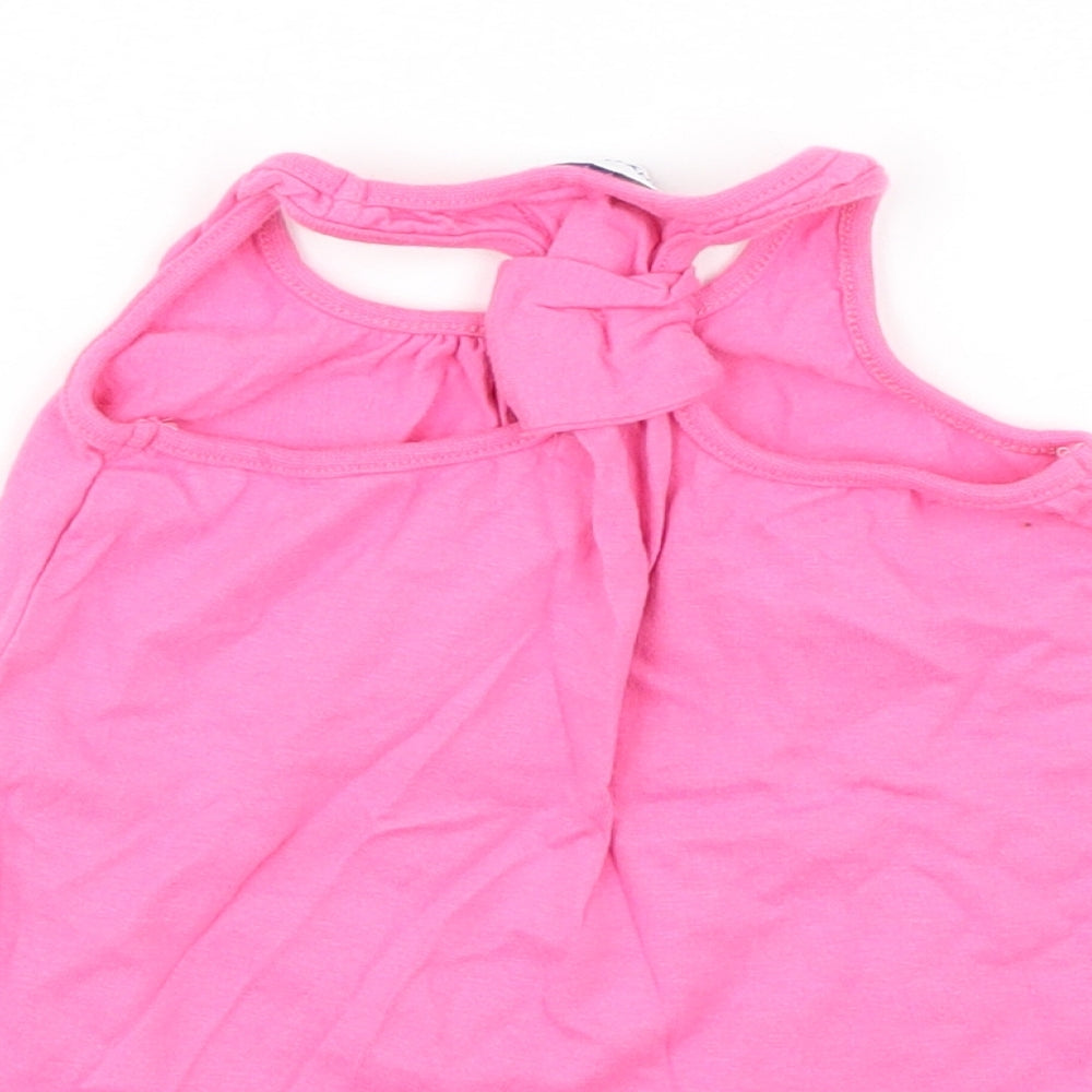 Earlydays Girls Pink   Basic Tank Size 12-18 Months