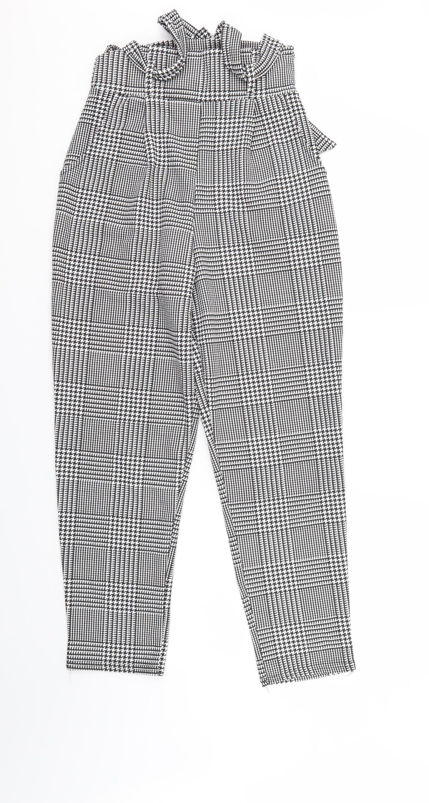 I SAW IT FIRST Womens Black Herringbone  Trousers  Size 10 L27 in