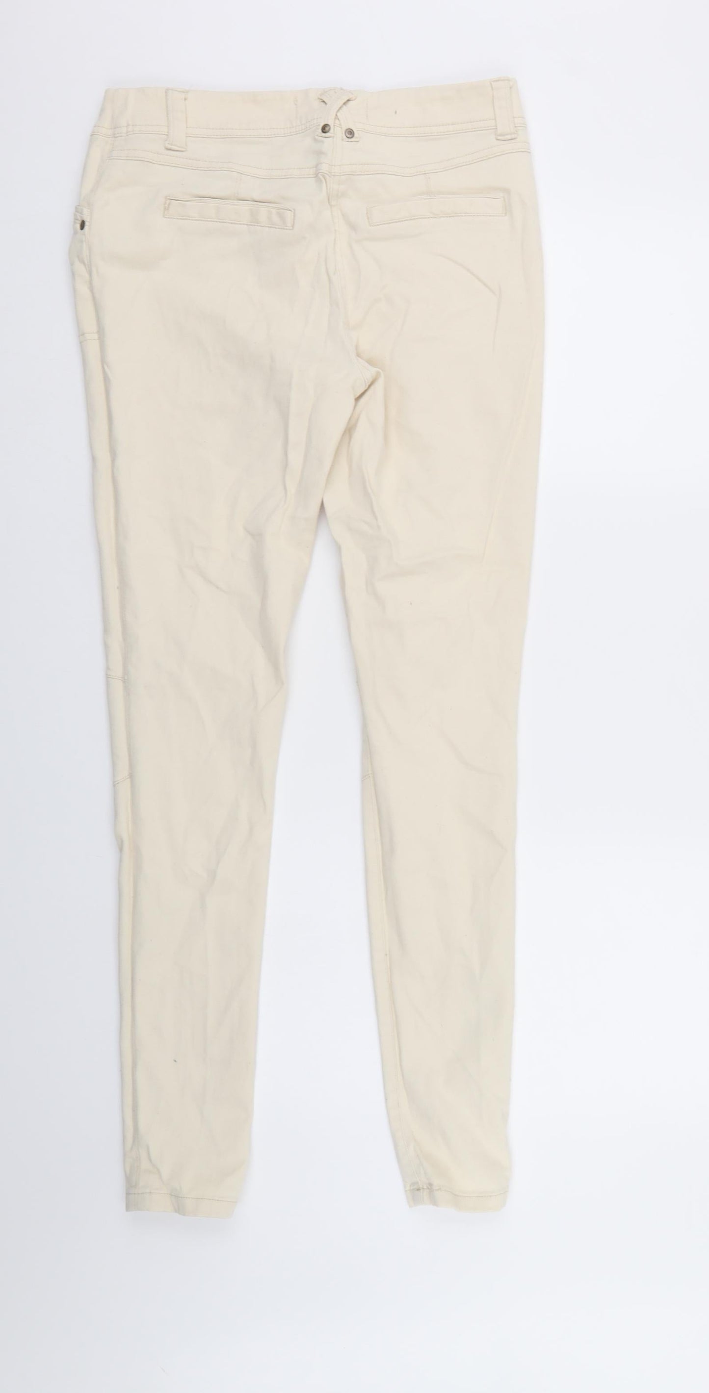 New Look Womens Ivory  Denim Tapered Jeans Size 10 L31 in