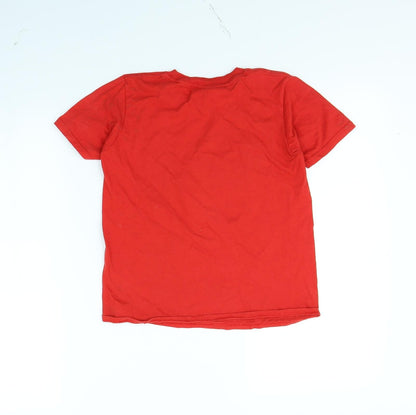 Preloved Gildan Boys Red   Basic T-Shirt Size M  - Fortnite - Back
