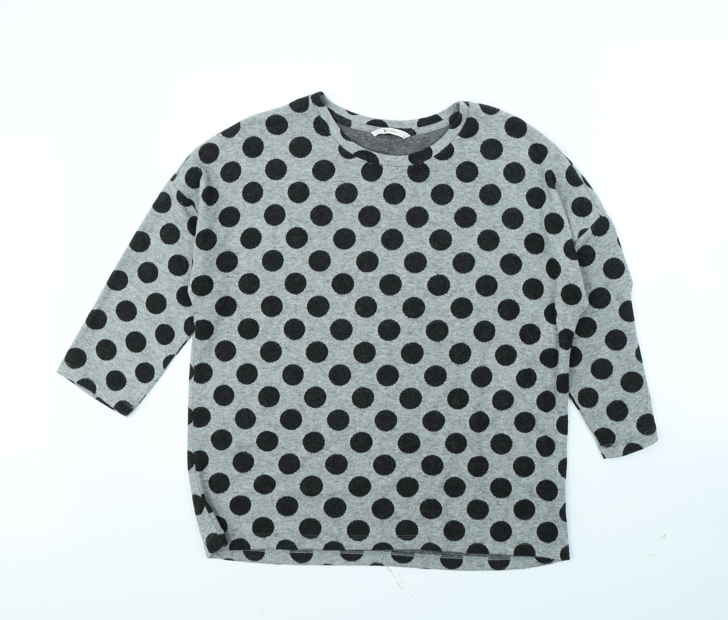 TU Womens Grey Polka Dot  Pullover Jumper Size 14
