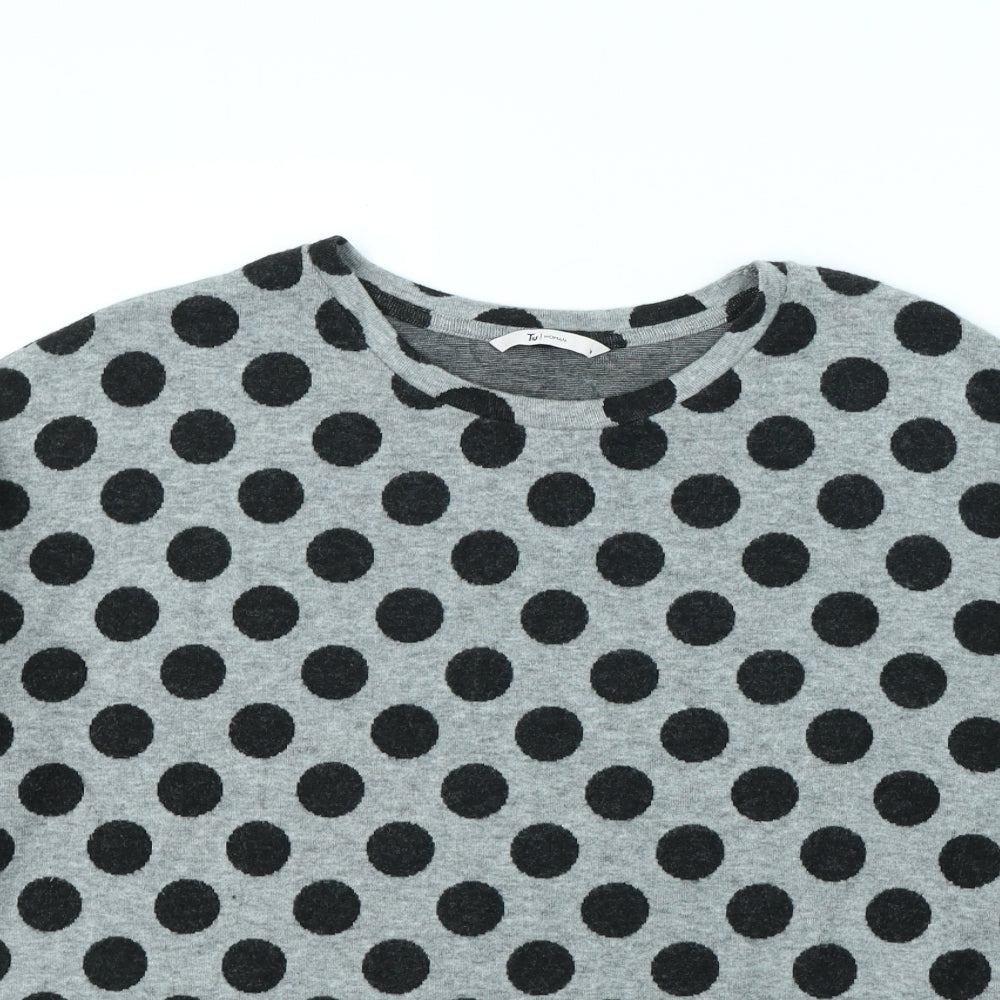 TU Womens Grey Polka Dot  Pullover Jumper Size 14