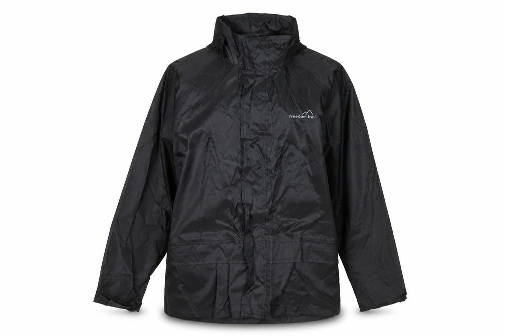 Preworn Womens Black   Rain Coat Jacket Size 10