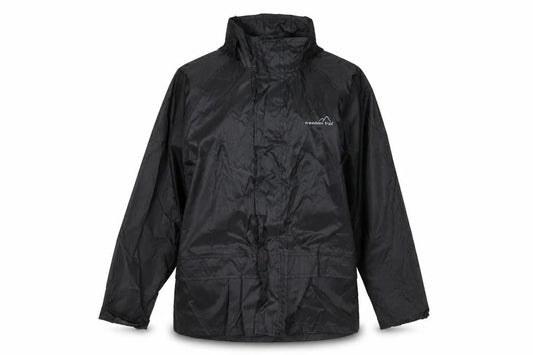 Preworn Womens Black   Rain Coat Jacket Size 10