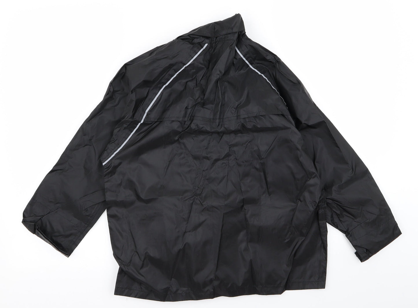 Preworn Womens Black   Rain Coat Jacket Size 10