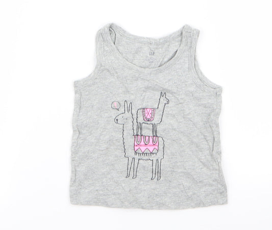 Baby Gold Geometric  Basic Tank Size 6-9 Months