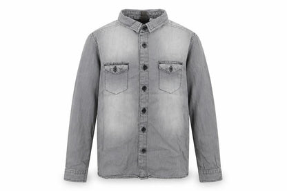 URBSN Boys Grey   Basic Button-Up Size 8 Years