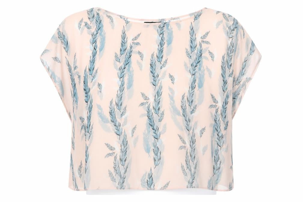 Atmosphere Womens Pink Floral  Basic Blouse Size M