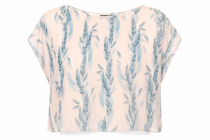 Atmosphere Womens Pink Floral  Basic Blouse Size M