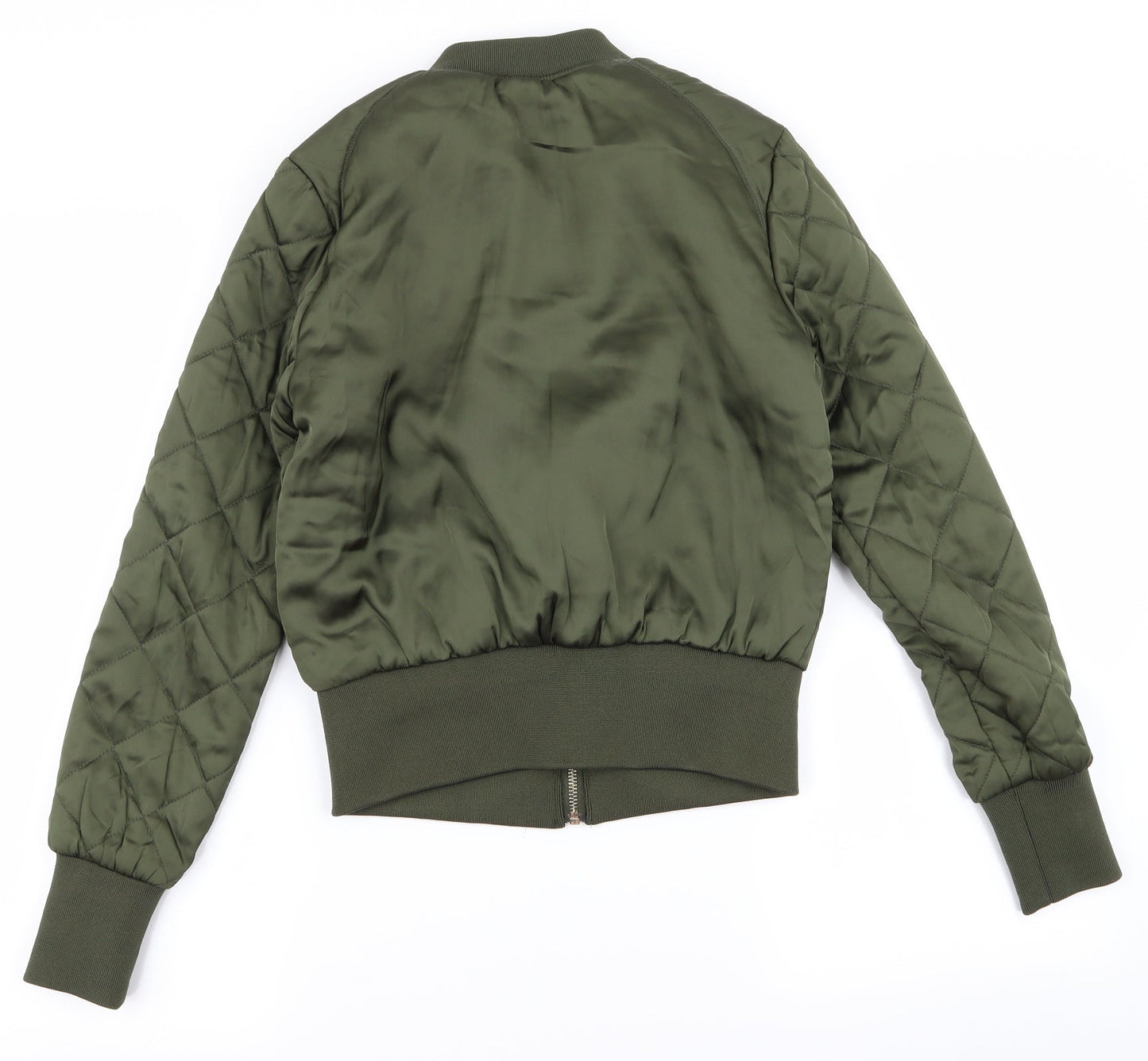 Divided Womens Green   Bomber Jacket Jacket Size 4